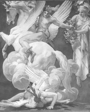 Sargent - Perseus on Pegasus Slaying Medusa