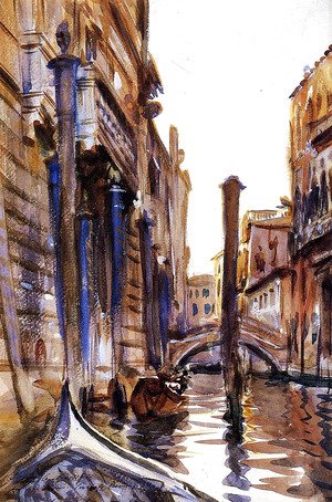 Sargent - Side Canal in Venice