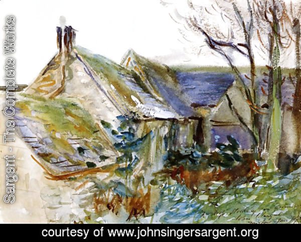 Sargent - Cottage at Fairford, Gloucestershire