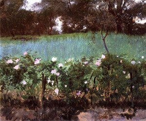 Sargent - Landscape with Rose Trellis