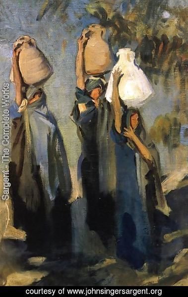 Sargent - Bedouin Women Carrying Water Jars