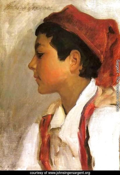 Head of a Neapolitan Boy in Profile