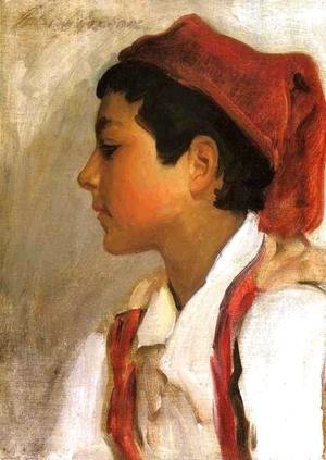 Sargent - Head of a Neapolitan Boy in Profile