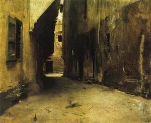 Sargent - A Street in Venice I