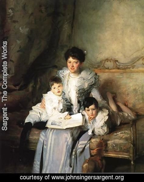 Sargent - Mrs. Arthur Knowles and her Two Sons