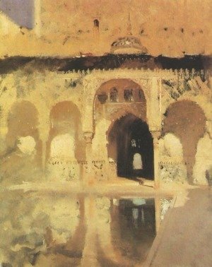 Sargent - Court of Myrtles in the Alhambra