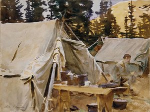 Sargent - Camp at Lake O'Hara 1916