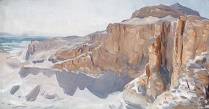 Sargent - Cliffs at Deir el Bahri Egypt