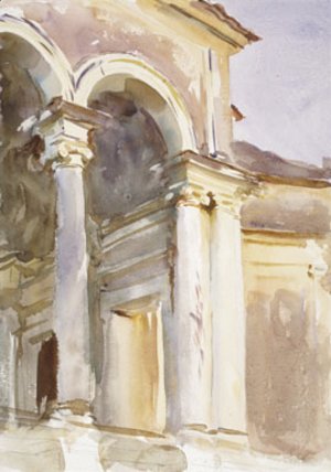 Sargent - Loggia, Villa Giulia Rome ca 1907