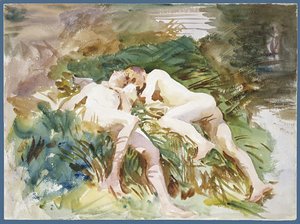 Sargent - Tommies Bathing 1918