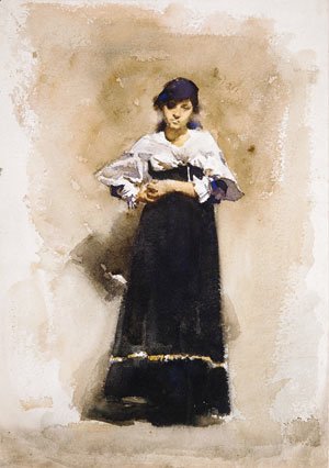 Sargent - Young Woman with a Black Skirt Early 1880s
