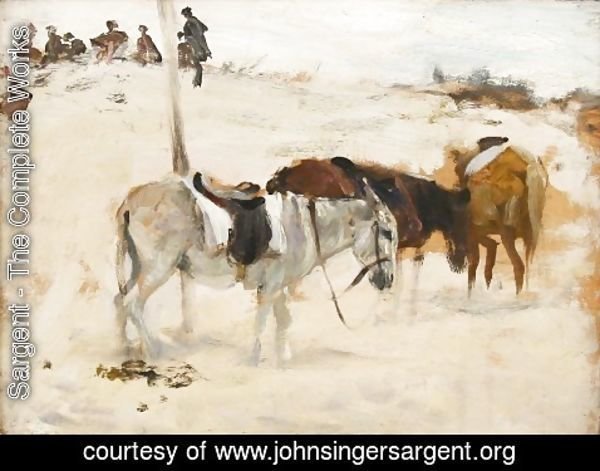 Sargent - Donkeys in a Desert
