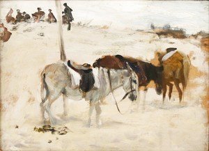 Sargent - Donkeys in a Desert