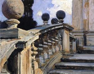 Sargent - The Steps Of The Church Of S  S  Domenico E Siste In Rome