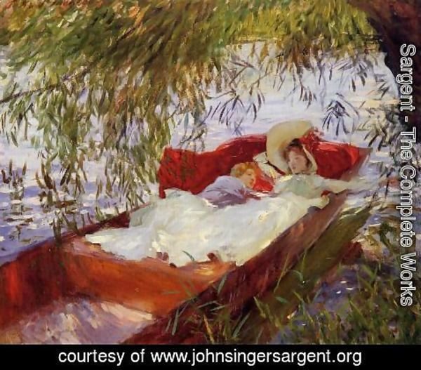 Sargent - Two Women Asleep In A Punt Under The Willows