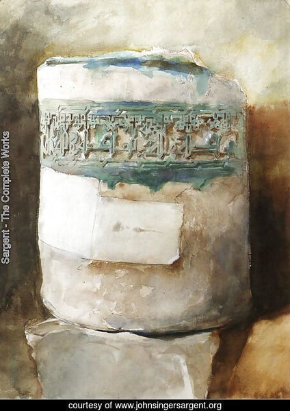 Persian Artifact With Faience Decoration