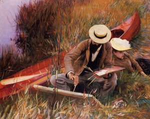 Sargent - Paul Helleu Sketching With His Wife