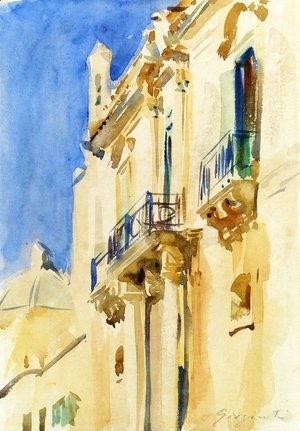 Sargent - Facade of a Palazzo, Girgente, Sicily