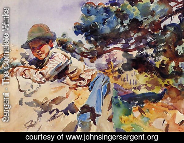 Sargent - Boy on a Rock