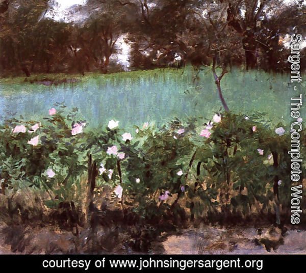 Sargent - Landscape with Rose Trellis