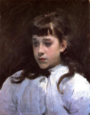 Sargent - Young Girl Wearing a White Muslin Blouse