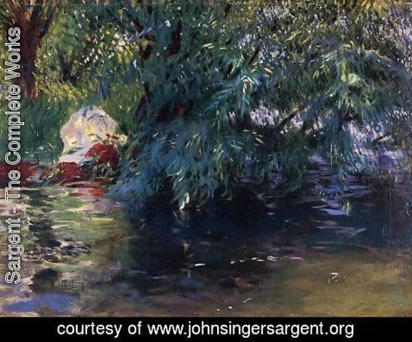 Sargent - A Backwater, Calcot Mill near Reading