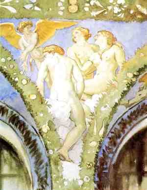 Three Nudes with Cupid