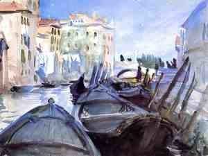 Sargent - Venetian Canal Scene