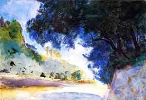 Sargent - Landscape, Olive Trees, Corfu