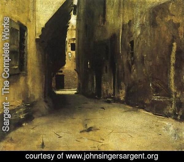 Sargent - A Street in Venice I