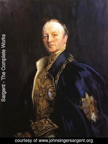 Sargent - The Right Honourable Earl Curzon of Kedleston (George Nathanial Curzon)