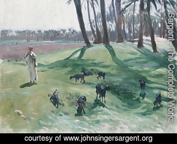 Sargent - Landscape with Goatherd