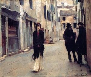 Sargent - Street in Venice 1882