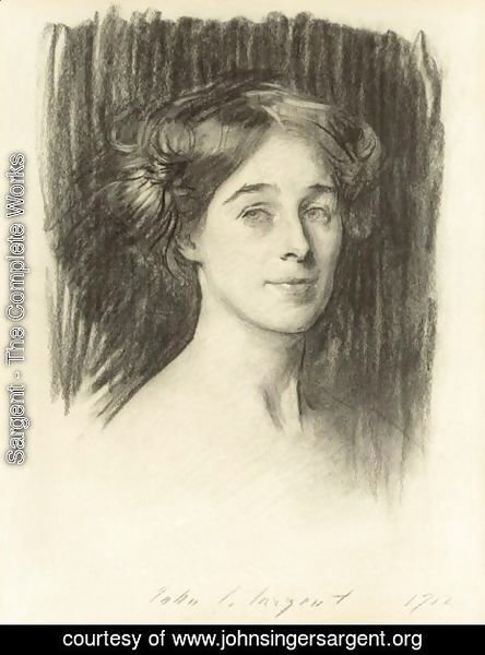 Sargent - Portrait Of Mrs. Reginald Grenville Eves