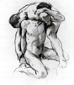Sargent - Male Nudes Wrestling