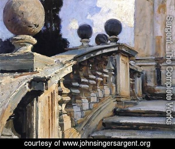 Sargent - The Steps Of The Church Of S  S  Domenico E Siste In Rome