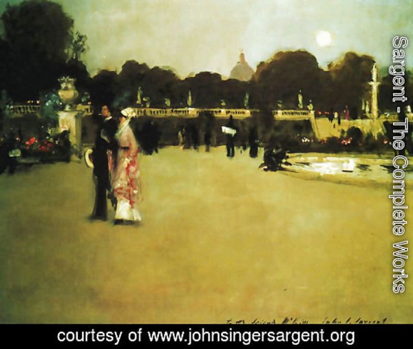 Sargent - Luxembourg Gardens at Twilight